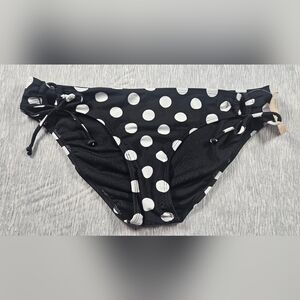 Arizona Jean Company Black and White Polka Dot Kids Bottoms